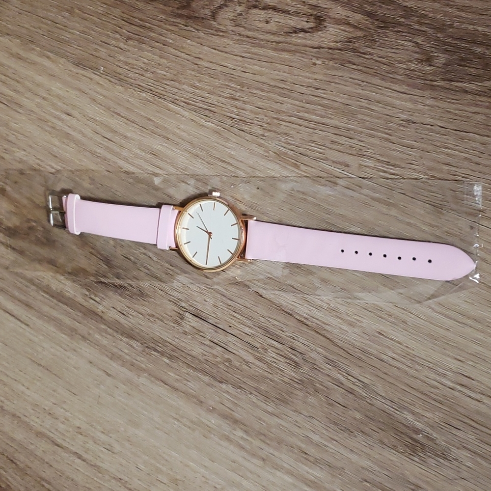 Free Add On - Pink & Rose Gold Colored Watch